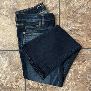 American Eagle Outfitters women’s super stretch skinny kick dark blue jeans sz10